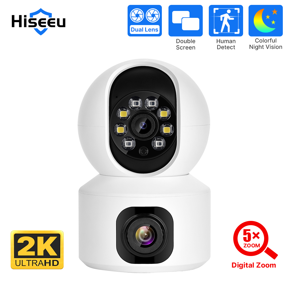 Câmera IP PTZ Hiseeu 2K 4MP WI - Home Cinema Sony avaliação e preço