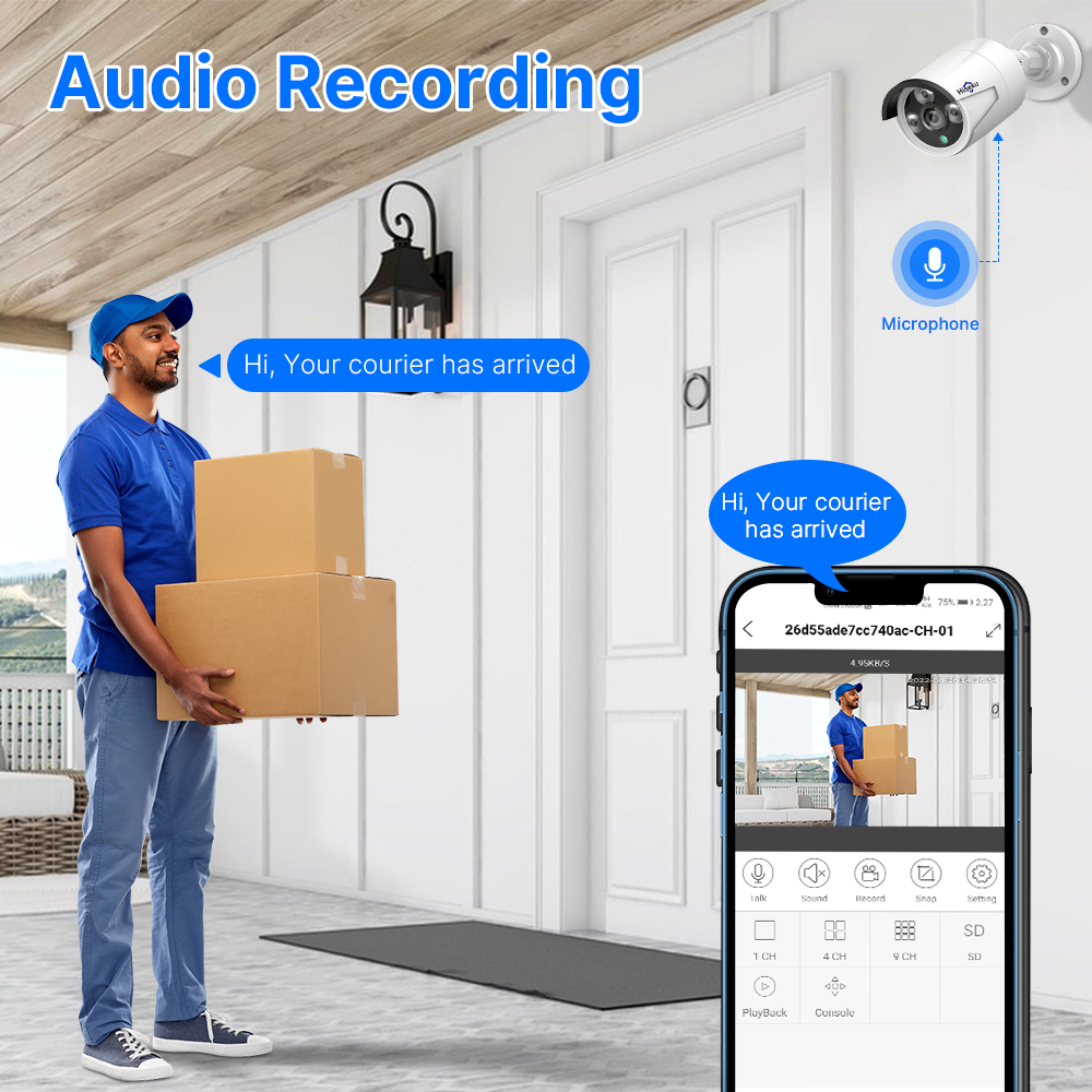 Hiseeu 5mp áudio ip câmera de  - Home Cinema Sony avaliação e preço