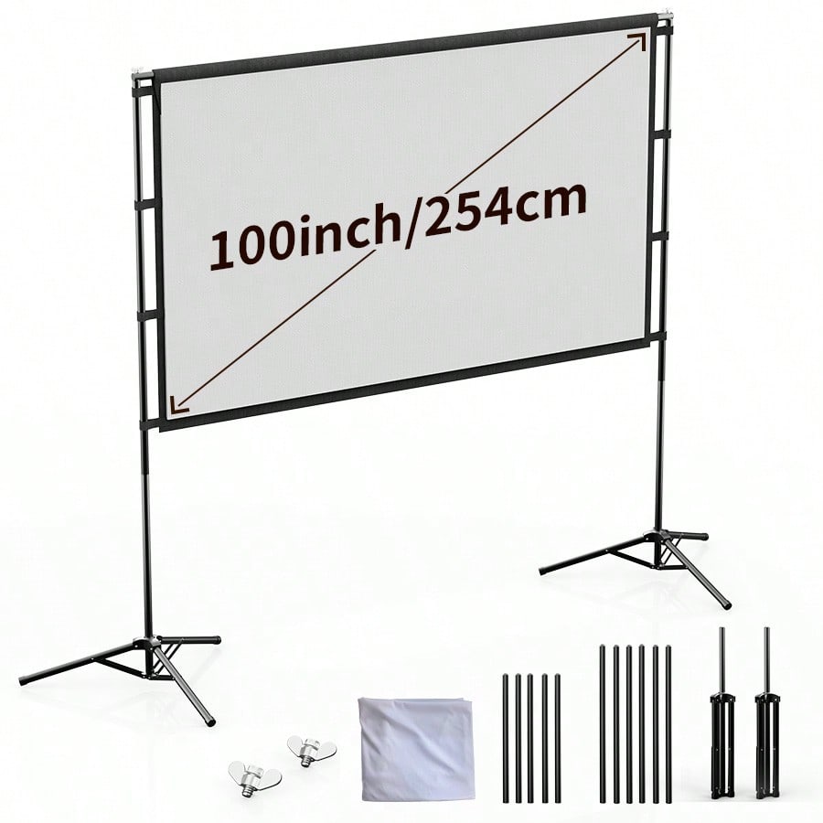Tela de Projeção XBJ 100 Poleg - Projector Screen 100 Inch avaliação e preço