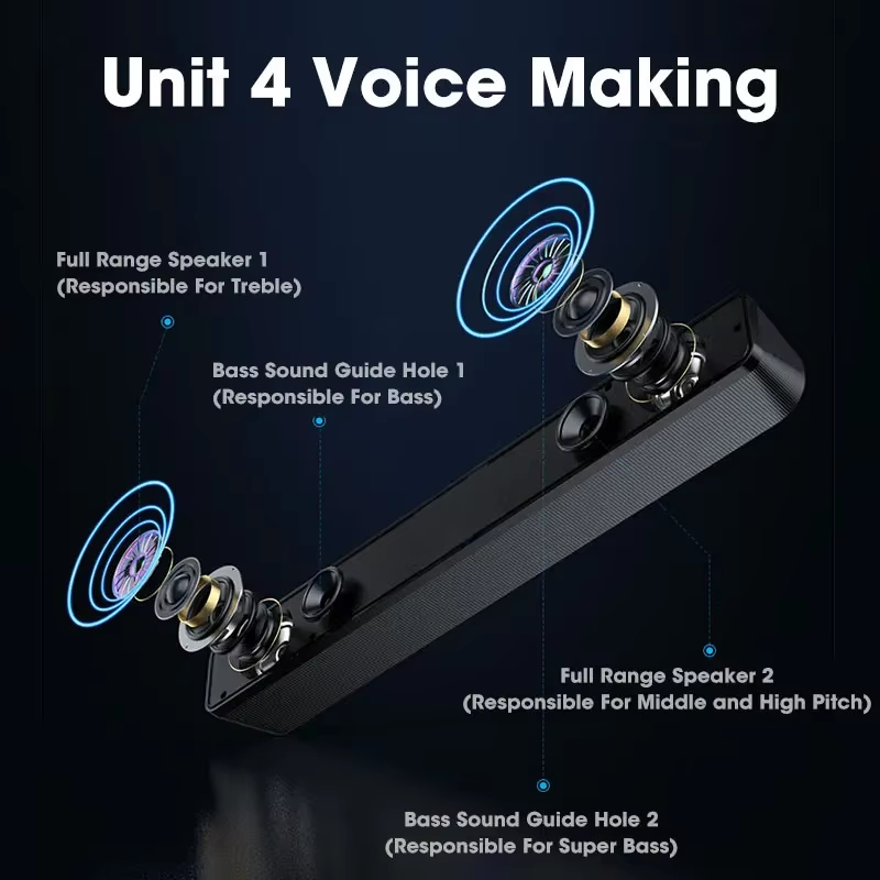 Soundbar Bluetooth para TV, Co - Home Theater Speaker avaliação e preço