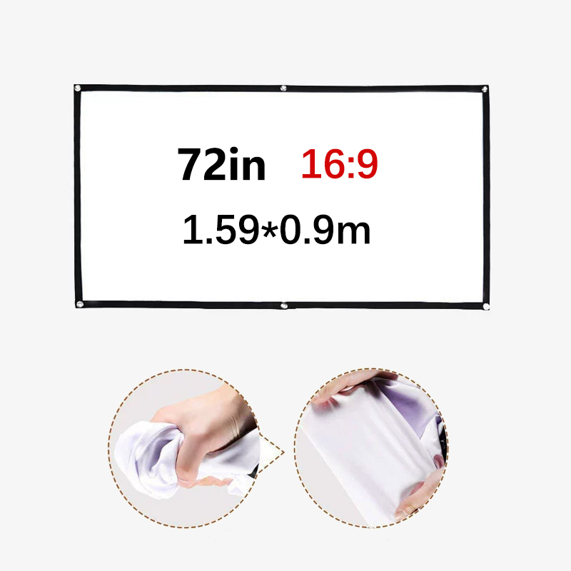 Tela de projeção portátil 60/7 - Projector Screen 100 Inch avaliação e preço