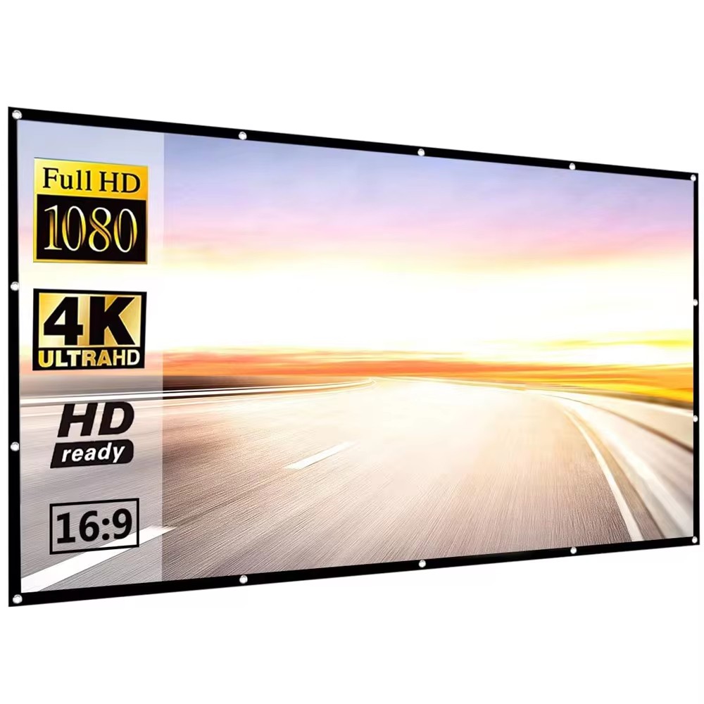Tela de projeção dobrável simp - Projector Screen 100 Inch avaliação e preço