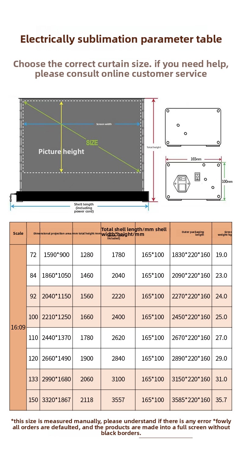 Som surround 100 Polegada tela - Projector Screen 100 Inch avaliação e preço